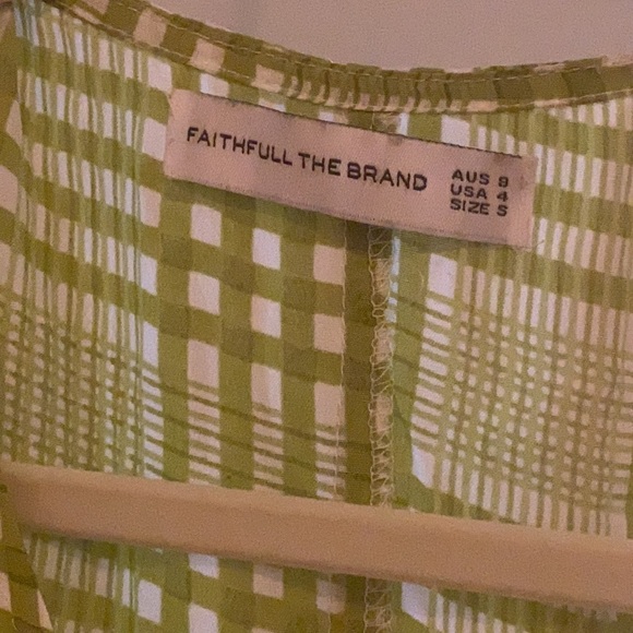 Faithful the Brand green/white wrap dress! - Picture 2 of 3